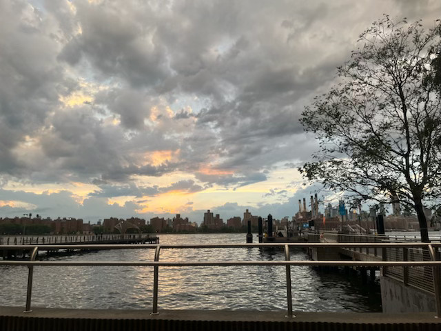 A beautiful sunset over the East River